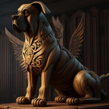 3D model The Big Vendean Griffon dog (STL)